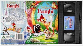 Bambi (1st March 1994) UK VHS