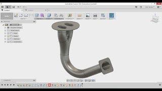 Fusion 360 Pipe with Loft Sweep