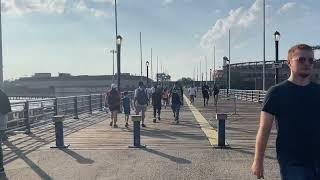 From Flushing Meadows Corona Park to Mets Willets subway station - Queens NYC America July 6, 2024