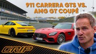 Porsche 911 Carrera GTS vs. Mercedes-AMG GT Coupé | GRIP