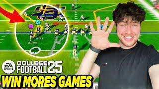 5 PRO TIPS TO HELP YOU WIN MORE GAMES IN COLLEGE FOOTBALL 25 - TUTORIAL