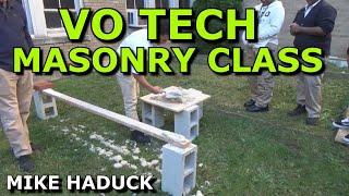 Vo Tech Masonry class visit, New Jersey (Mike Haduck)