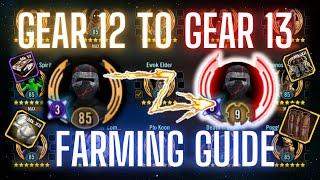 How to Bring Gear 12 Characters to Gear 13 Efficiently in SWGOH - G13 Farming Guide