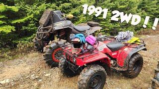 Extreme mudding on a 2WD 1991 Honda…. Wait what?