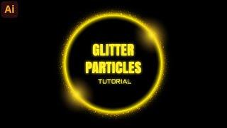 Glow effect in Illustrator | Glitter particles | Illustrator Tutorial