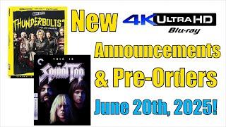 New 4K UHD Blu-ray Announcements & Pre-Orders for June 20th, 2025!