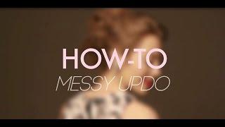 How to: Messy Hair Updo | Christmas Party Hairstyles | PROinsider