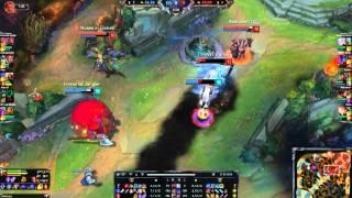 [EUNE Challenger] DD Lady Warrior Top Teleport Swain vs Top Malphite [Preseason-5] 2014-12-12