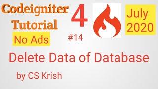 How to Delete Data of Database using Codeigniter 4 tutorial in hindi