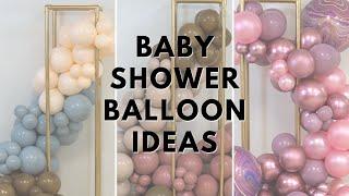 3 Baby Shower Balloon Garland Color Themes | Backdrop Ideas