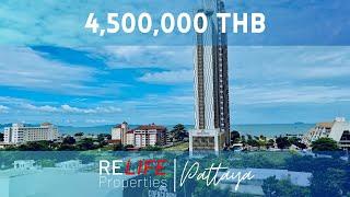 Cozy two-bedroom condo with sea view for sale in Pattaya (Jomtien Beach)!