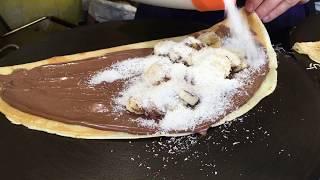 My all-time Favorite Crepe is in Paris! - Nutella, Bananas, Coconut and Grand Marnier