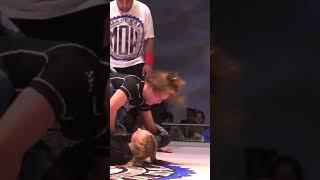 Foot on face in grappling girls