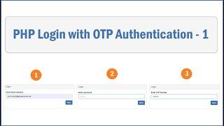 PHP Login with OTP Authentication - 1