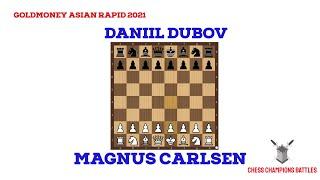 Magnus Carlsen vs Daniil Dubov | Epic Battle at Goldmoney Asian Rapid 2021 - Tactical Masterclass!