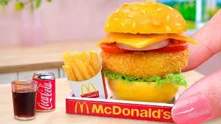 Mini Yummy Make Crispy McDonalds Chicken Sandwich at Home - ASMR Miniature Cooking Idea