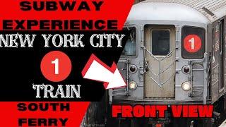 New York City Subway 1 Lcl Train (to South Ferry) Front View