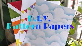 D.I.Y. Pattern Papers | Homemade Designer Paper | Part-2