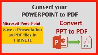 How To Convert Powerpoint To Pdf | Ppt To Pdf | Quick & Easy