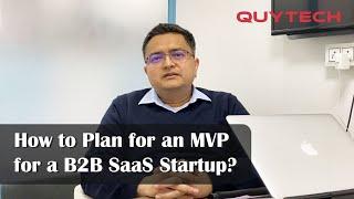 How to Plan for an MVP for a B2B SaaS Startup | Quytech