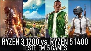 Ryzen 3 1200 vs. Ryzen 5 1400 | GTX 1060 6GB | 5 Games