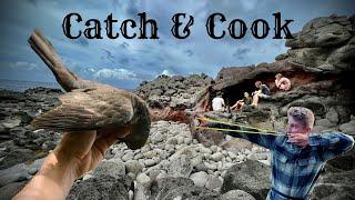 Slingshot Dove Hunt & Fishing | Catch & Cook