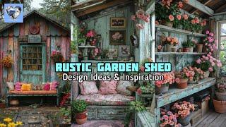 NewRUSTIC & PEACEFUL RETREAT: Create & Turn Garden Shed into Ultimate Rustic Hideaway | Decor Ideas