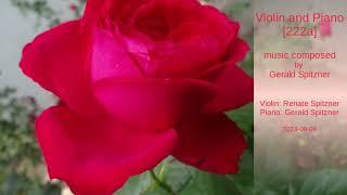 [222a] Violin and Piano (rote Rose) by Gerald Spitzner