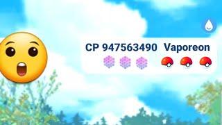  Highest Cp Vaporeon I've ever seen in Go Battle League | Pokemon Go | MonsterTamer999 #pvp #battle