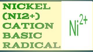 NICKEL CATION (Ni2+) TEST | Analysis of Basic Radical | Salt -Analysis |