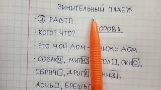 Винительный падеж существительных - что это, на какие вопросы он отвечает, что обозначает