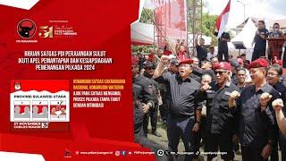 Ribuan Satgas PDI Perjuangan Sulut Ikuti Apel Pemantapan Dan Kesiapsiagaan Pemenangan Pilkada 2024