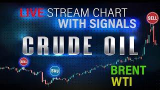  WTI & BRENT CRUDE OIL LIVE  !  ( Educational Trading chart with Signals ) CSX CSX1
