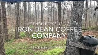 Camp Stove Iron bean coffee French press