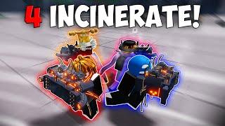 4 INCINERATES IS SO CHAOTIC TO USE IN PUBLIC SERVERS! | The Strongest Battlegrounds ROBLOX