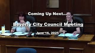 Beverly City Council Meeting 06/16/2025