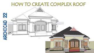 How to create complex roofs in Archicad #Complex_roof #archicad #roof #GRAPHISOFT