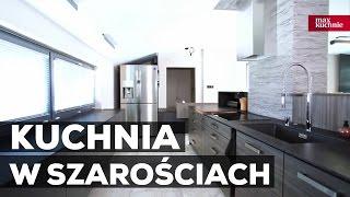 Kuchnia w szarościach - Studio Max Kuchnie Kuchnie Marzeń  - Łódź