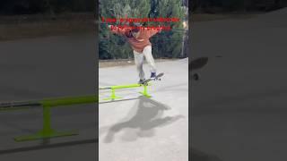 My first fs blunt slide on a rail 1 year skate progress #skatboarding #skateboard #viralvideo