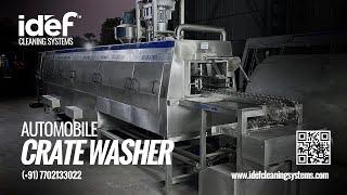 Crate Washer, Automobile Crate Washer, Industrial Crate Washer