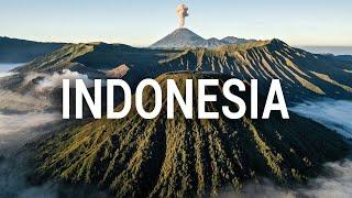 Indonesia 4K Drone - Java, Sulawesi, & Sumatra - Islands, Volcanoes, & Waterfalls