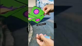 World's Smallest Kite Flying With World  Smallest Manjha #shorts #small #kiteflying #brixxmediain