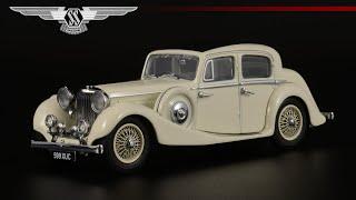 Довоенный британец: SS Jaguar 2.5 Saloon 1937 / Oxford Diecast / Масштабные модели автомобилей 1:43