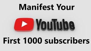 Affirmations to Grow Your YouTube Channel with Theta Waves: manifest your first 1000 subscribers!