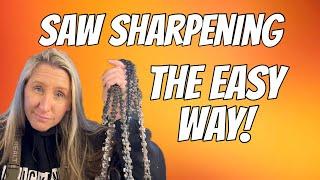 Sharp Blades and Smooth Cuts! The EASIEST Way To Sharpen Your Chainsaw Chain Perfectly, Every Time!