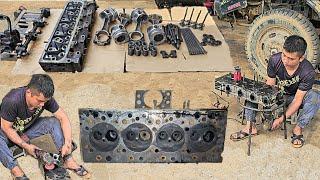 Full video: 24h Repairing and restoring 4x4 truck engines damaged during use