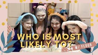 WHO'S MOST LIKELY TO CHALLENGE W/FLOUR || THE GEE SQUAD w/ Marianne||