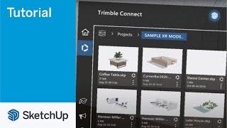 SketchUp Viewer for Hololens 2 04 Trimble Connect Panel