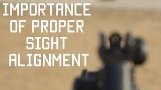 How to Shoot More Accurately | Proper Sight Alignment  | Tactical Rifleman