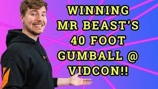 Mr Beast VidCon Gumball Machine Win!